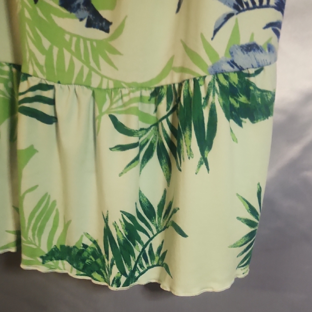 Cute Tropical Print Sleep Dress Sz S - Picture 4 of 8